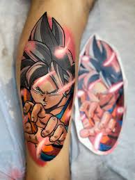 I've done more anime tattoos in a month than i have. Chrishouse Ultra Instinct Goku Dragonballsuper Tattoo Georgia Color Anime Manga