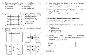 July 22 2019 mapel matematika matriks merupakan kumpulan bilangan simbol atau ekspresi dengan bentuk persegi panjang sesuai baris dan kolom. Soal Ulangan Harian Matematika Kelas 8 Semester 1 Bab Lengkap Soal Ulangan Tes