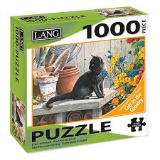 When built the jigsaw measures approx. Thebyn Lang Jigsaw Puzzle Cats Country Susan Bourdet Black Cat The Backyard Naturalist