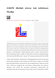 Perlembagaan ini telah dirangka berdasarkan nasihat daripada suruhanjaya reid yang telah melakukan kajian dalam tahun 1957. Pdf Jakim Ditubuh Selaras Hak Kebebasan Muslim