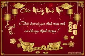 Thiệp Vang Chuc Tết Canh Ty 2020 Thiệp Chuc Mừng Năm Mới Chuc Mừng