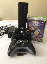 Xbox 360 Slim 4gb Black Console 2 Controllers Power Supply Game Usb Storage 8gb Microsoft Black Console Usb Storage Xbox