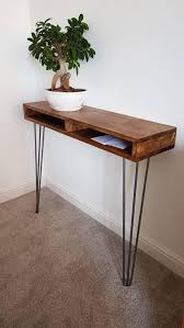 Narrow Hallway Console Table Hairpin Legs Rustic Table Etsy Console Table Hallway Hallway Console Hallway Table Decor