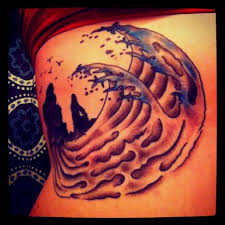Original Design Calm In The Face Of The Storm Waves Tattoo Tattoos Tribal Tattoos