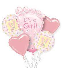 It S A Girl Baby Shower Balloons Party City Its A Girl Balloons Balloons Balloon Bouquet