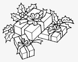 Christmas gifts under the tree. Coloring Page Present Christmas Gifts Christmas Gift Box Drawing Hd Png Download Transparent Png Image Pngitem
