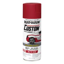 Rust Oleum Aerosol Paint Custom Lacquer Matte Red Supercheap Auto