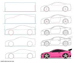 How to draw a cool car. How To Draw A Cool Car Easy Step By Step Novocom Top