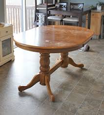 refinish a dining table diy style