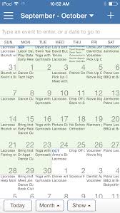 This Is What The Month View Of Your Family Calendar Looks Like On The Cozi Mobile App In The Alpine Theme Once Yo Family Calendar Family Organizer Busy Family