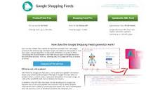 Google Shopping Feeds. Product Feed Generator Online