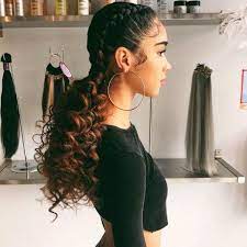 5 Ways To Wear The Two Braid Cornrow Style Everyone S Rocking Un Ruly Baddie Hairstyles Long Hair Styles Curly Hair Styles Naturally