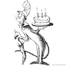 characters featured on bettercoloring.com are the property of their respective owners. Happy Birthday Dr Seuss Coloring Pages From Cat In The Hat Xcolorings Com