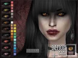 The Sims Resource Demon Eyes By Remussirion Sims 4 Downloads The Sims 4 Skin Sims Sims 4