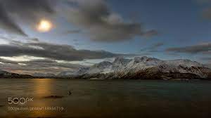Arctic Winter And Almost Full Moon By Chbustosr Landscapes Landscapephotography Nature Travel Photography Nature Pictures Landscape Photography Landscape