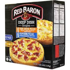 4.7 out of 5 stars 219. Red Baron Deep Dish Pizza Singles Variety Pack 12 Ct Wb Mason