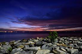 It is located near the northport in port klang. Tanjung Harapan Sunset Stock Image Image Of Bluehours 82520909