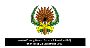 Png image logo dewan bahasa dan pustaka png. Jawatan Kosong Dewan Bahasa Pustaka Dbp 8 Jawatan Tarikh Tutup 24 September 2020