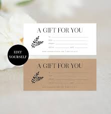 Your certificate design can be as playful and sweet as you want or as professional and formal as you need. Printable Gift Voucher Gift Certificate Download Etsy Gift Card Printable Gift Certificates Editable Gift Card Design Diy Gift 103 009 Voucher Design Gift Card Design Gift Voucher Design