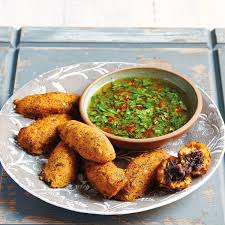 Rezept Von Joudie Kalla Susskartoffel Kibbeh Mit Krautersalsa Rezepte Kibbeh Rezept Susskartoffel