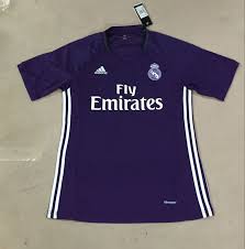 It's black with a grey collar. 31 Real Madrid Jersey Ideas