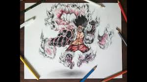 Copic multiliner 0.5 mm color: Drawing Monkey D Luffy Gear 4 Snakeman One Piece Luffy Gear4th Monkeydluffy Onepiece Katakuri Gear4snakeman Snakeman Y Luffy Gear 4 Drawings Gear 4