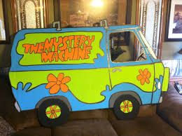 Cardboard Mystery Machine I Made Scooby Doo Birthday Party Scooby Doo Halloween Scooby Doo Costumes