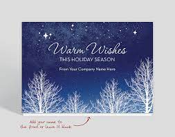 Business christmas cards are a thoughtful way to send well wishes to your clients or employees this holiday season. Office Products Greeting Cards Business Christmas Cards Holiday Forest 25 Personalized Greeting Cards With Foil And Embossing