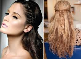 Simply make a half up and half hairstyle and leave it loose. Best Half Down Wedding Hairstyles Picture Sophie Hairstyles 18953