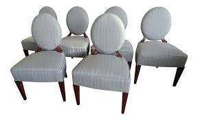 Buy oval backed chair at astoundingly low prices without compromising quality. Henredon Furniture Barbara Barry Walnut Oval Back Side Chairs Set Of 6 Chairish