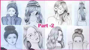 It's funny and cute at the same time. Part 2 8 Easy Girl Drawing Ideas Pencil Sketch Tutorials Art Videos Youtube