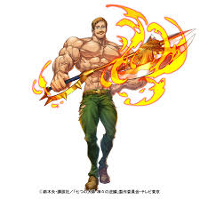 Who is often brandishing a large hand axe known as rhitta. Escanor Nanatsu No Taizai Suzuki Nakaba Zerochan Anime Image Board