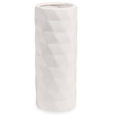 Vase Design Blanc Geometrie Vase Crafts Diy Tall Vase Rustic Vase