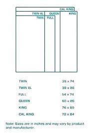 Bed Sheet Sizes Chart Freesell Club