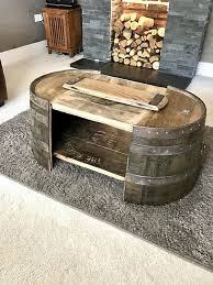 Large Coffee Table Rustic Coffee Table Solid Oak Table Coffee Table Farmhouse Rustic Coffee Tables Barrel Table