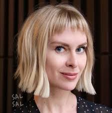 If you want to look absolutely. Blonde Blunt Bob With Super Short Bangs Very Short Bangs Short Bangs Blonde Blunt Bob