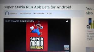 Get super mario run mod + apk with one click download from tricky stuffs.the latest full version download of super mario run apk with all levels unlocked is here. Super Mario Run Apk Beta For Android Youtube