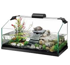 Zilla Premium Rimless Aquatic Turtle Tank Kit 20 Gallon Turtle Habitat Turtle Tank Turtle Tank Setup