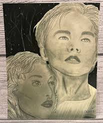 Leonardo DiCaprio Kate Winslet Jack and Rose from Titanic Pencil Hand  Drawing by Chloe Wall Art Handmade Gift