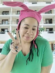 Hello my fellow Burger family I've made it to level 41 and I couldn't be  happier here's a picture of me of the first time I was Louise at magfest in  2023