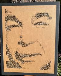 Quirky song lyrics with accompanying drawings