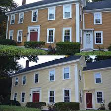 Benjamin Moore Hawthorne Yellow Yellow House Exterior Exterior House Colors Exterior Color Palette