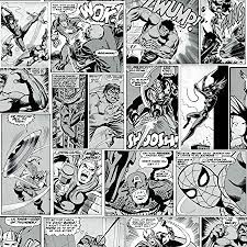Maybe you would like to learn more about one of these? Muriva Marvel Comic Strip Wallpaper Black And White 159502 Amazon De Diy Tools