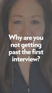 Not getting past your first interview? Here’s why and what to do.,  #careercoach #jobsearch #interviewtips #careeradvice