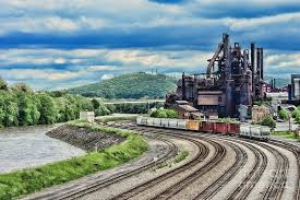 Memorable personalized gifts made by you. Train Yard By The Old Steel Mill Photograph By Paul Ward