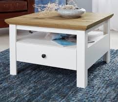 Couchtisch mit ablage 80x80 danish design teak quadratisch. Couchtisch In Weiss Und Eiche Artisan Nb Kaufland De