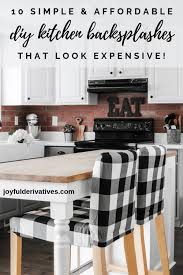 Kitchen backsplash ideas with peel and stick vinyl tiles. 10 Easy Kitchen Backsplash Ideas On A Budget Joyful Derivatives