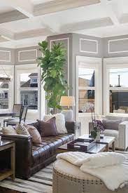 Farmhouse living room with brown leather couch. Room Redo Modern Farmhouse Living Room Leather Sofa Living Room Brown Couch Living Room Leather Couches Living Room