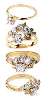 Custom Jewelry Wedding Rings Bario Neal Cluster Ring Set Amethyst Ring Engagement Womens Engagement Rings