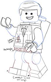 How To Draw Emmet From The Lego Movie And Lego Minifigures Drawing Tutorial How To Draw Step By Step Drawing Tutorials Drawing Tutorial Lego Movie Step By Step Drawing